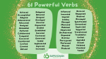 Powerful Verbs - create impact on your CV